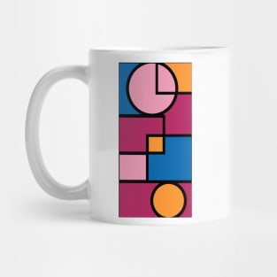 Piet Mondrian Style Geometric Pattern, Simple, Classic and Elegant Mug